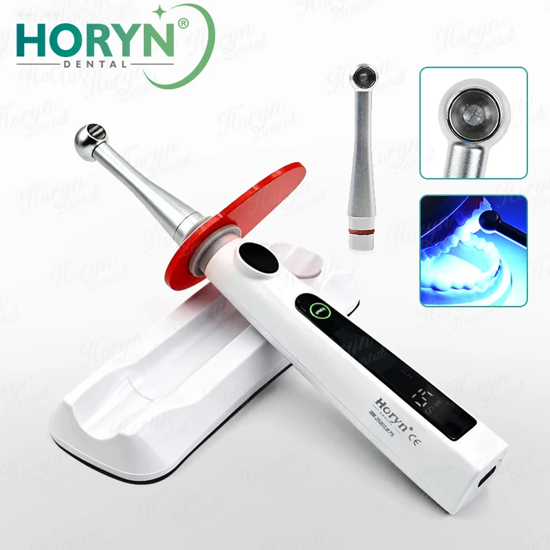 Стоматологическая полимеризационная лампа Светодиодная беспроводная металлическая головка 1S Cure 3 режима Ортодонтическая светодиодная лампа для лечения 800-2400 МВт/см2 Инструменты для стоматолога