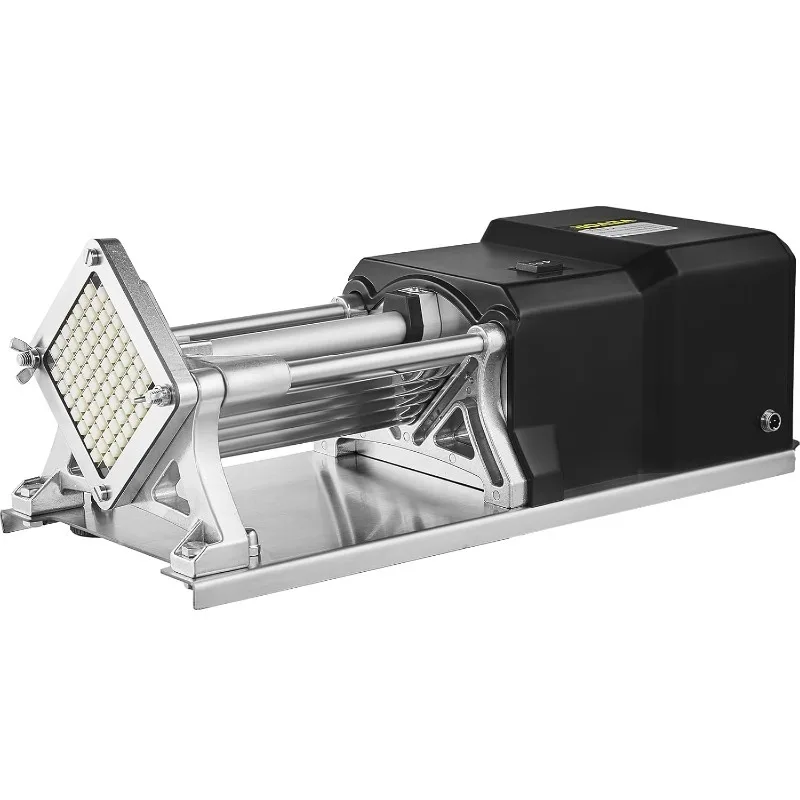 Cortador de patatas fritas eléctrico con hoja de 9mm, 13mm y 8 cuñas, máquina cortadora de patatas fritas, 110V, 40W, patata eléctrica de acero inoxidable