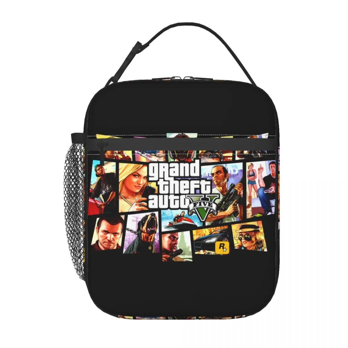 Grand Theft Auto Adventure Game Insulated Lunch Bags for Women GTA Portable Thermal Cooler Bento Box School