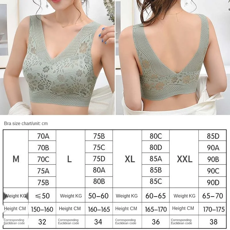 Sexy Lace Bras For Women Push Up Brassiere BH Wireless Bralette Soutien Gorge Femme Lingerie Seamless Bra With Padded