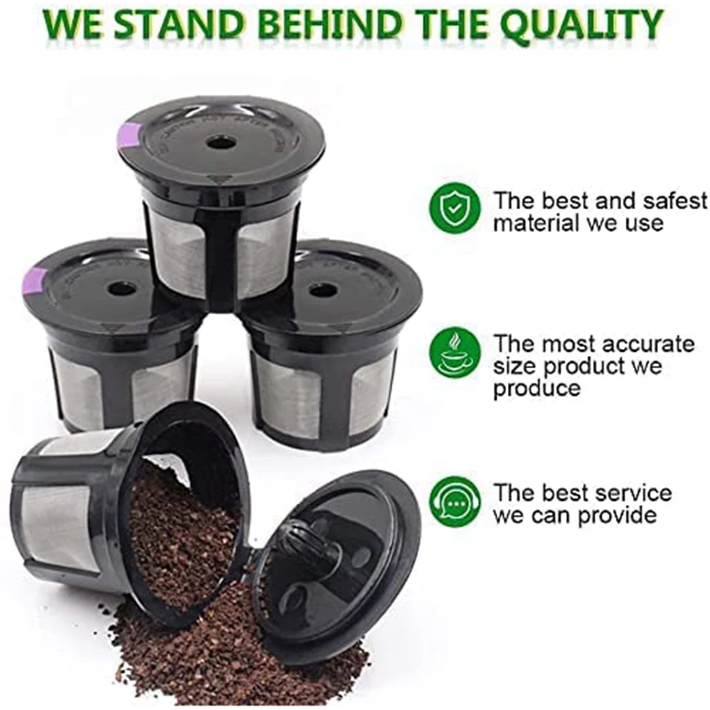 Reusable K Cups Coffee Filter Capsules for Keurig Refillable K Capsules 2.0 & 1.0 Coffee Pod Reusable Coffee Capsules