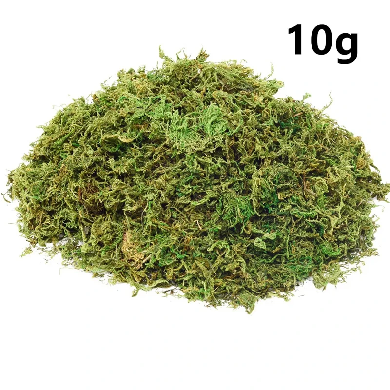 10g Moss for Potted Plants Artificial Moss for Fake Plants Faux Moss for Planters Decorative Moss for Craft and Home Decor