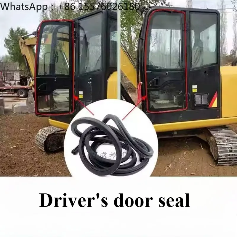 For 300 320 325 330B C D 329 324 323 330 336 312 313 315 Front Glass Strip Cab Seal Excavator Parts