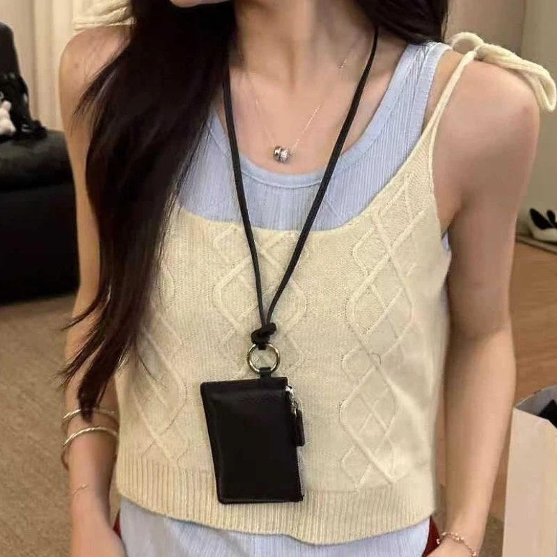 Hanging Neck Mini Change Bags for Women 2025 New Lipstick Headphone Small Bags Exquisite Key Bag Card Bag