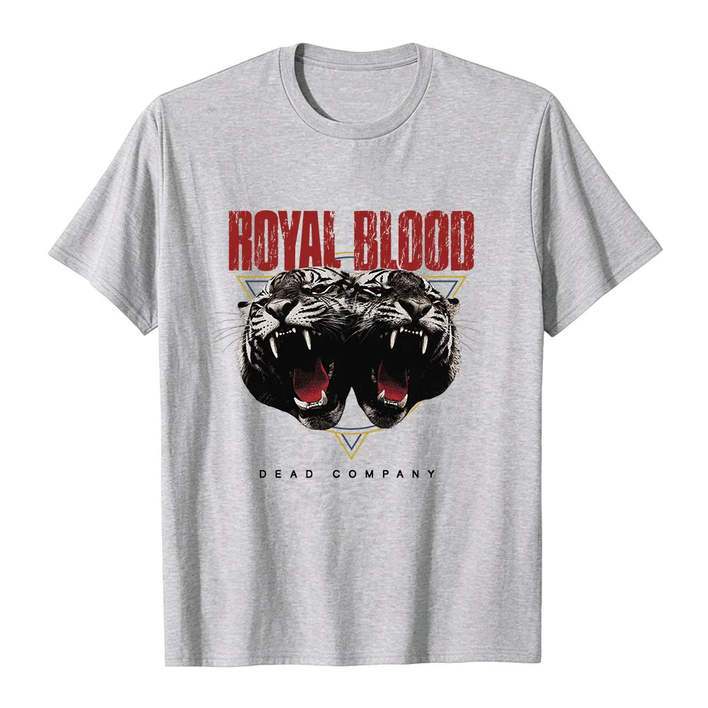 Herren Damen Royal Blood Band T-Shirt Dead Company Double Tiger Grafikdruck Merch Kurzarm Baumwolle Casual Tees Unisex T-Shirts – Detail 7