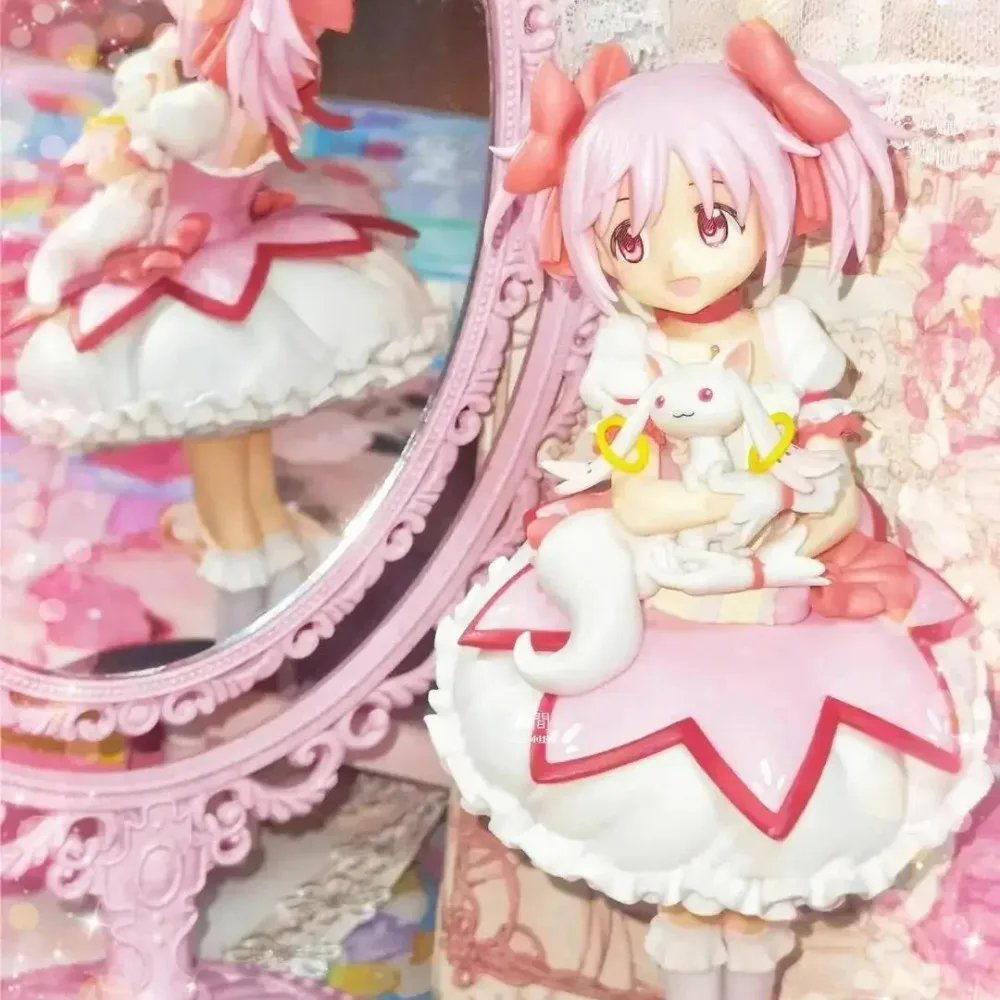 Original Kaname Madoka Miki Sayaka Anime Figure Collection Action Figures Model Statue Dolls Kawaii Girl Kids Toys Gift Decor