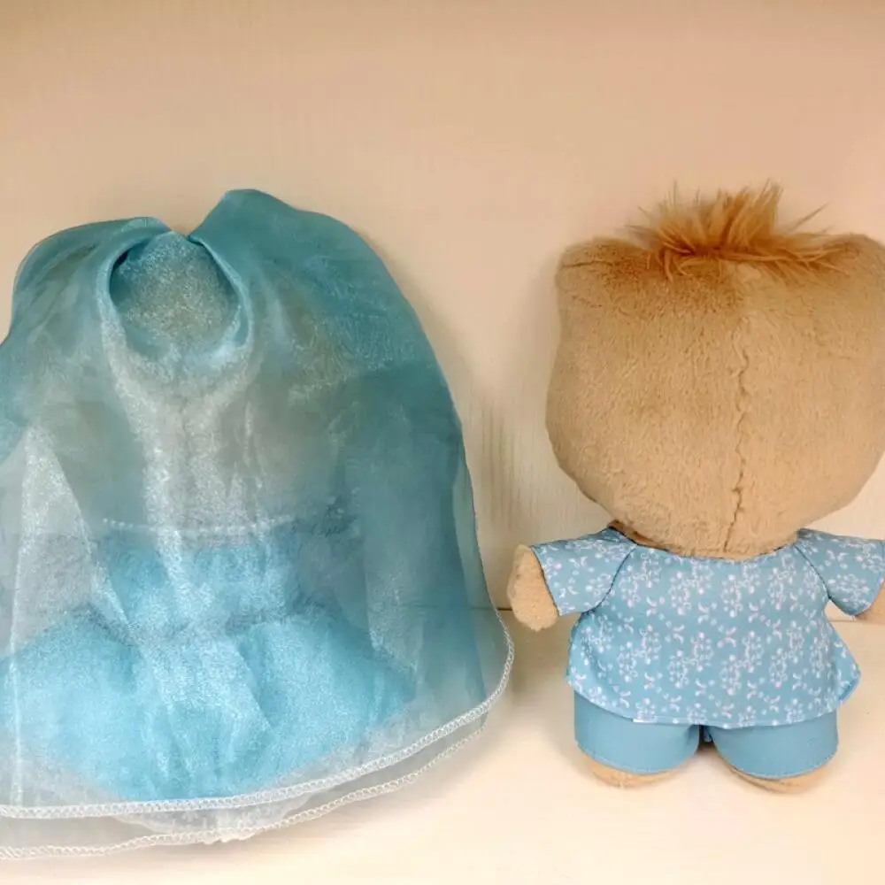 Neues blaues Sanrio-Hochzeitskleid, Hello Kitty, Plüschpuppe, Mädchen, Cartoon-Spielzeug, Bettdekoration, Hochzeitsgeschenk für Geburtstage und Freunde des Paares