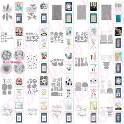 flower birds butterfly rabbit Spring Easter metal cutting dies Wax stamper hot foil DIY make card scrapbook embossed paper album