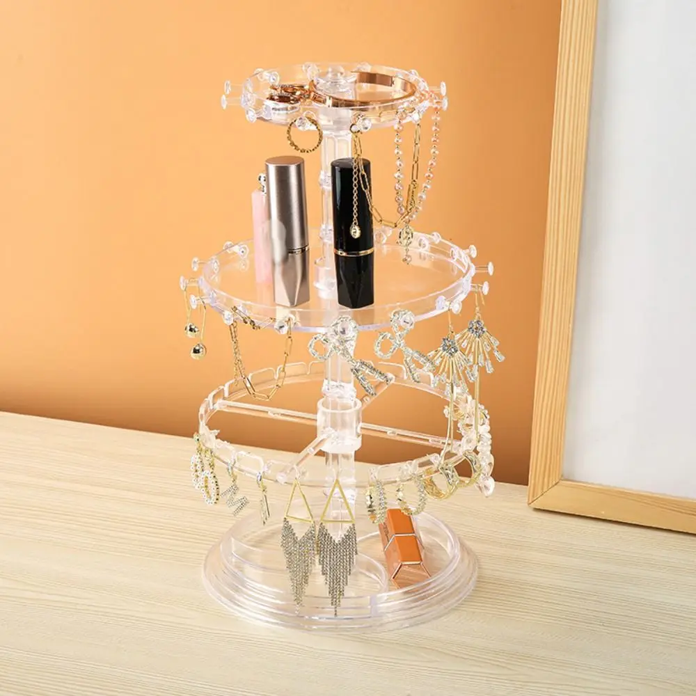 

Jewelry Display Rotating Earring Holder Bracelet Holder Plastic Disc Jewelry Display Stand Hair Ring Rack Necklace Display Stand