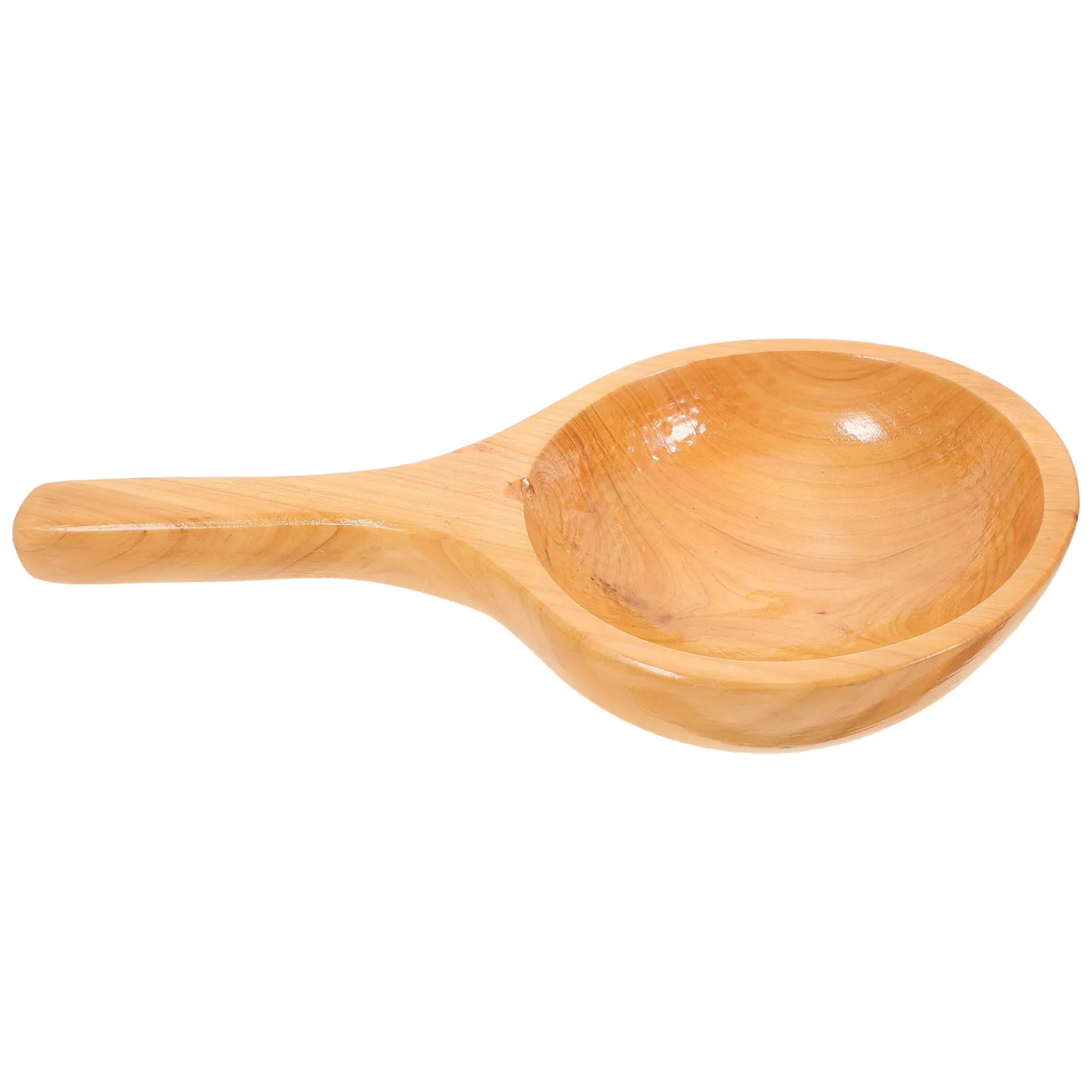Wooden Water Scoop Ergonomic Lightweight Design for Home Hotel Restaurant Sauna Steam Room Canteen Gardening Cooking Bathing