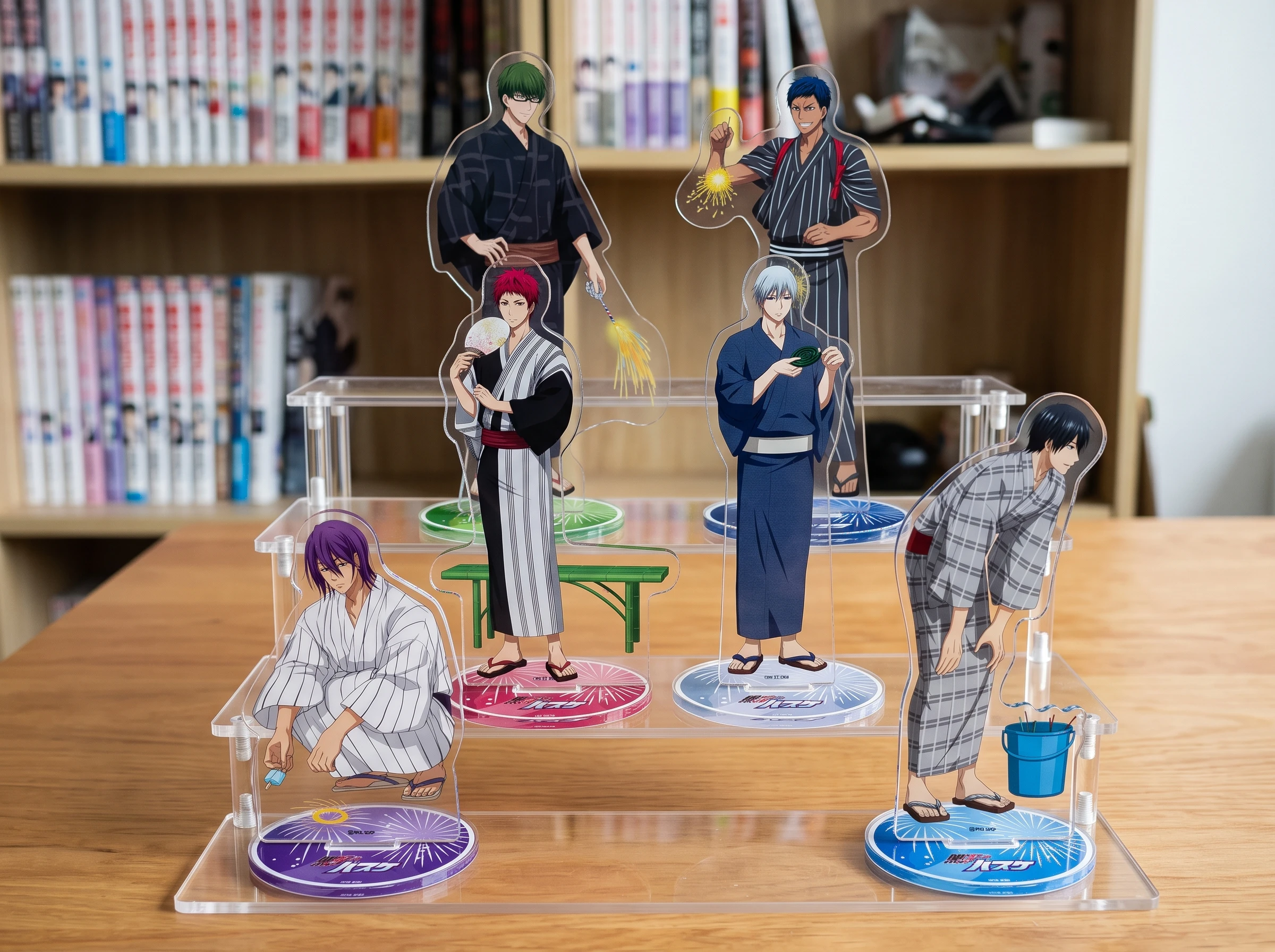 Kuroko no Basuke KnB Akashi Aomine Midorima Kuroko Acrylic Stand Anime Matsuri Character Display Board Pendant Keychain 15cm