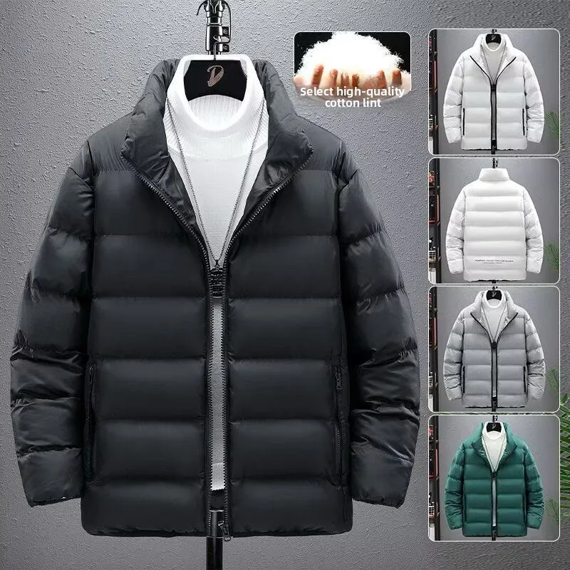 

Men's Stand Collar down Jaet Winter New Faionable Korean Sle Comfortable White Du down Casual Trendy Warmth M Trend