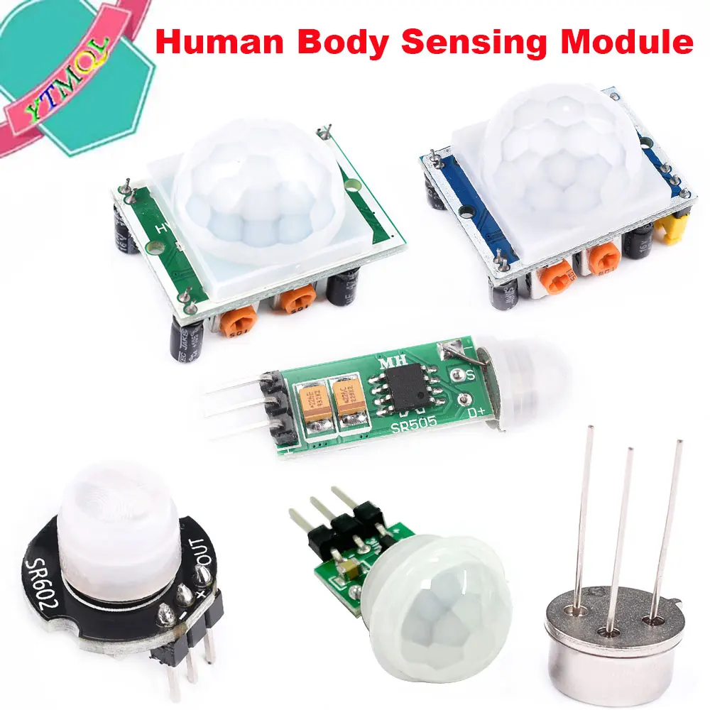 1Pcs HC-SR501 HC-SR505 SR602 Adjust IR Pyroelectric Infrared Mini PIR module Motion Sensor Detector Module Bracket for arduino