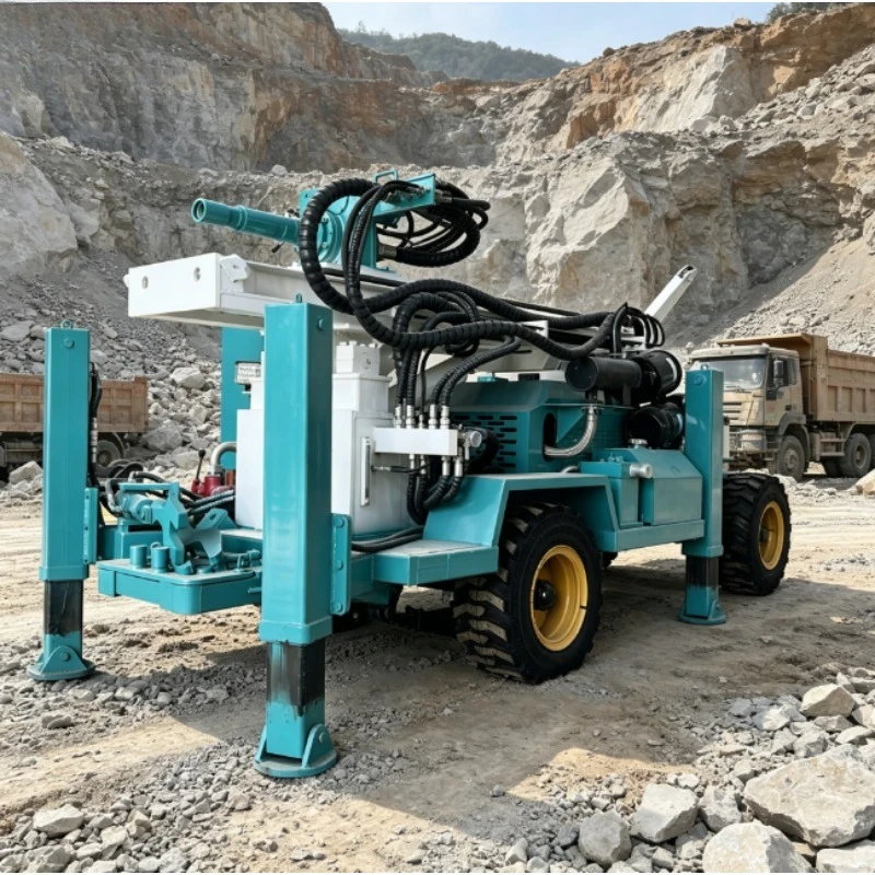 Portable Tractor Mounted 200m/300m/500m Trailer Drilling Water Well Drilling Rig Truck-mounted Water Well Drilling Rig
