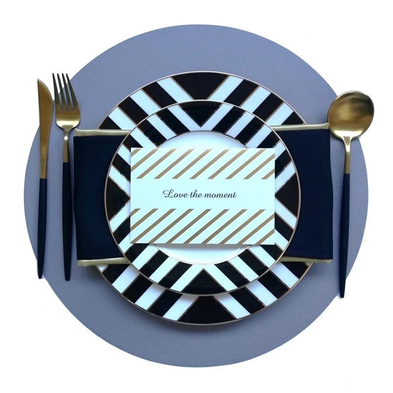 

Ceramic Plates Dinner Set Birthday Party Wedding Dinner Plate Sets Luxury Modern Pratos De Jantar Tableware Kitchen Dinner