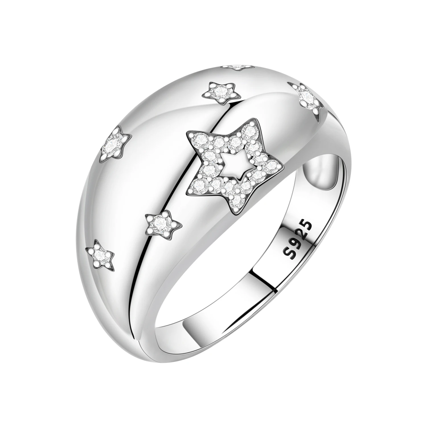 Women's Vintage Pattern Closed Ring in S925 Sterling Silver