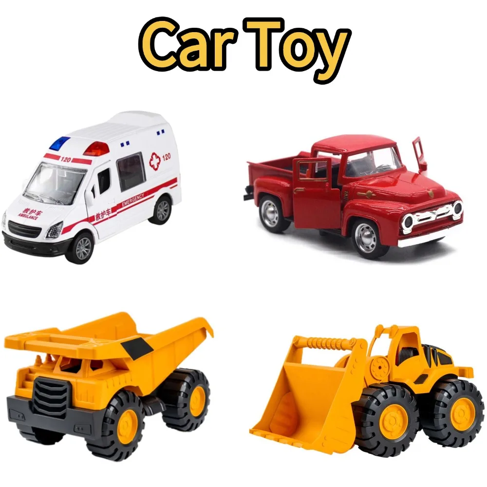 Battery Required Smooth Surface Coasting Children Boy Gift Police Car Fire Truck Ambulance Inertial Car Toy Car Model