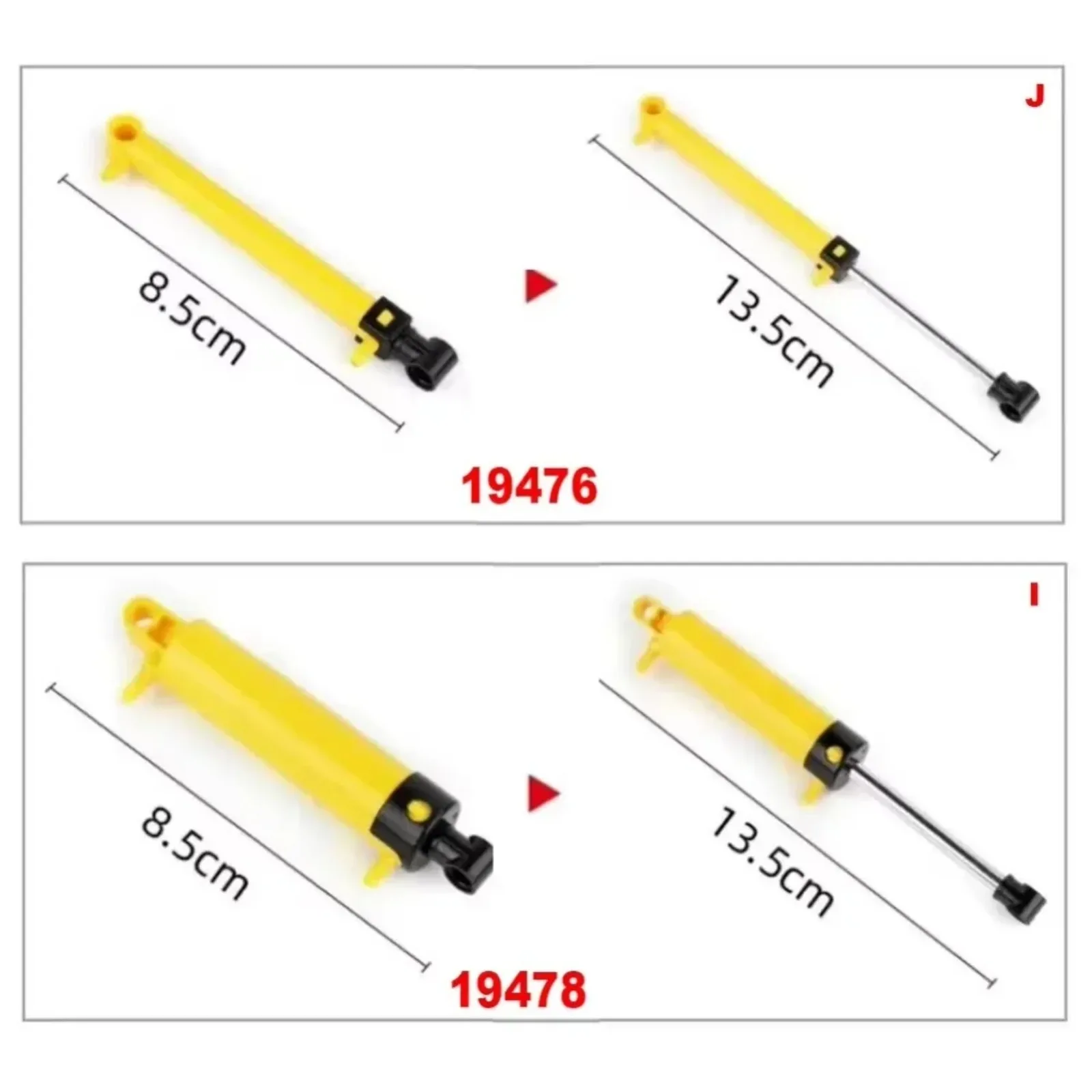 Kit di blocchi di costruzione pneumatici MOC da 83 pezzi con asta di spinta del pistone del tubo della pompa dell'aria per giocattoli da costruzione di modelli tecnici