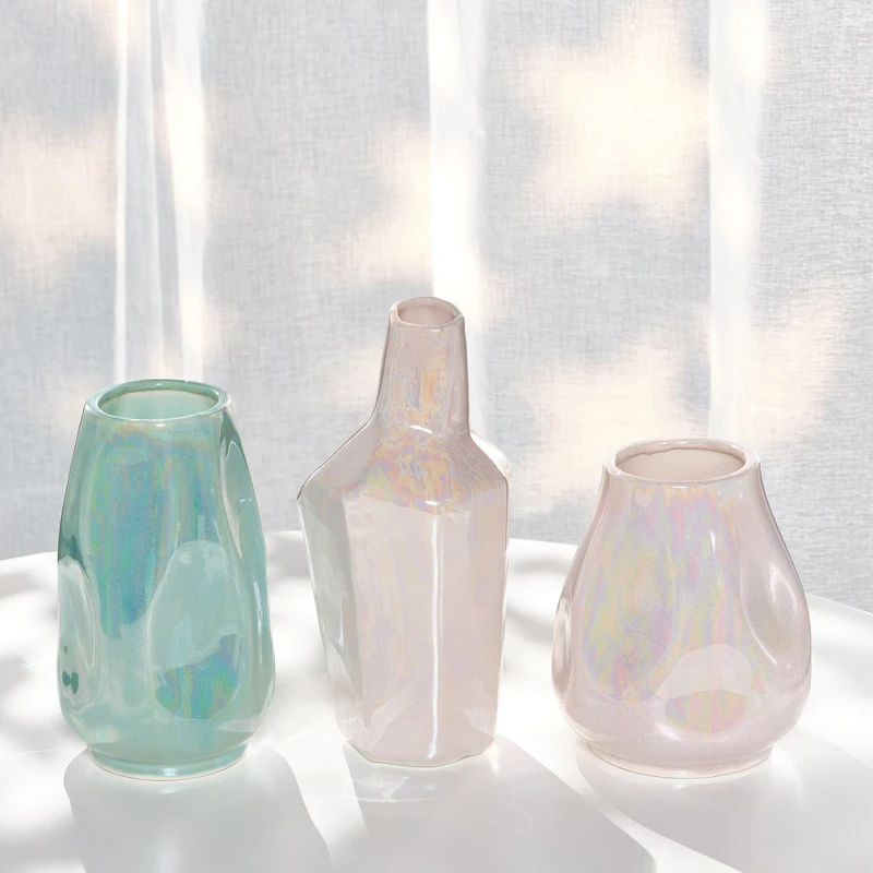 

Ceramic dried flower vase - an elegant and luxurious Nordic modern flower arrangement piece