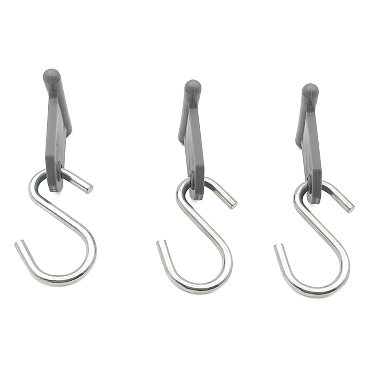 # 75A ชิ้นส่วนและอุปกรณ์เสริมยานยนต์, 9 ชิ้น S-Shape Camping กันสาดตะขอคลิป Racks สําหรับ RVs Caravan, สีเทา