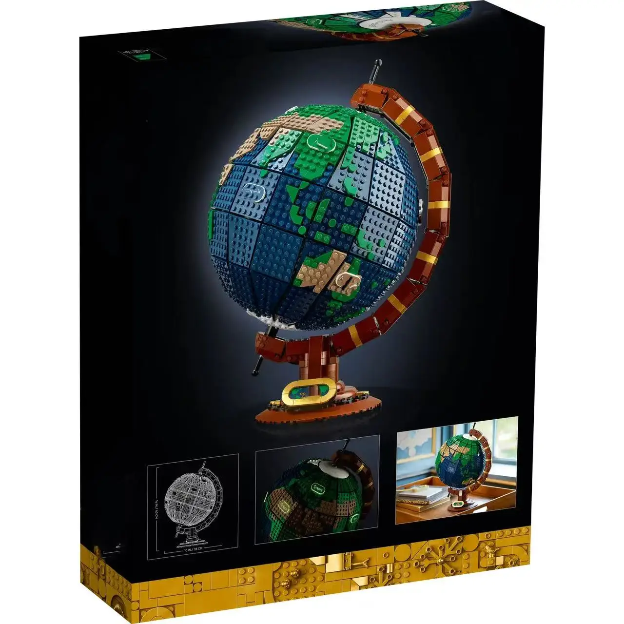 21332 DIY 2585개 MOC 지구 블록 모델 키트, 어린이 교육용 장난감, 크리스마스 선물, 생일 선물