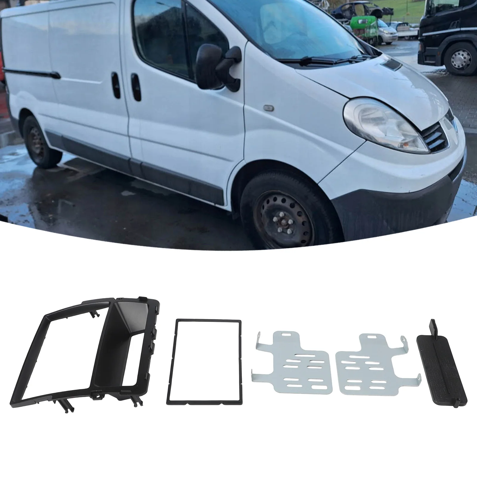 2Din Fascia for Easy For Installation in For Opel For Vivaro and For Renault For Trafic II Custom Fit for Your Dashboard