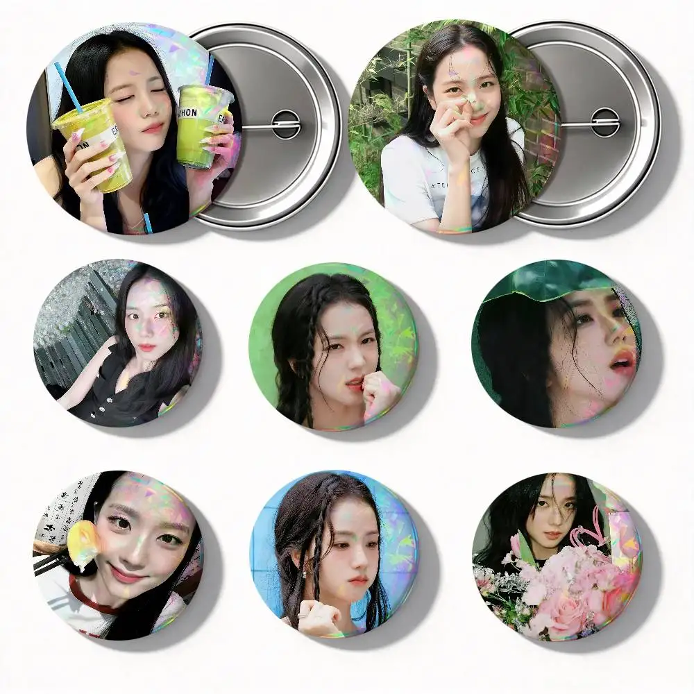 Korean Group Singer K-kim J-jisoo Round Badges Can Be Used To Decorate Clothes And Backpack Pins