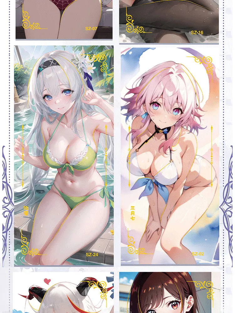 Wind and Moon Wave 2 Fold Card Collection Card Rare Collection Sexy Waifu Cards ACG Girls Booster Box Hobbies Gifts