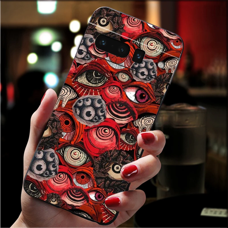 

Phone Case For Google Pixel 10 9 Pro XL 9A 8 7 6 Pro Pixel 8A 7A 6A Pixel 8 7 6 5 Aesthetic Devil Woman Bad girl smoke eyes