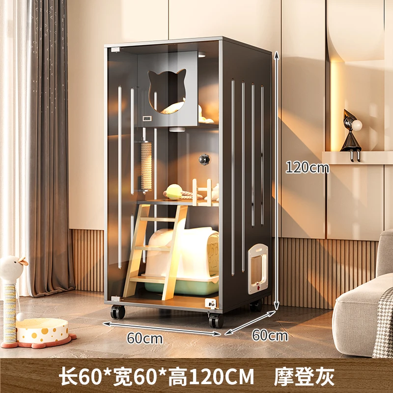 The product can be customized. Cat villa cat cage indoor cat house cat house home cat cabinet large space cat house