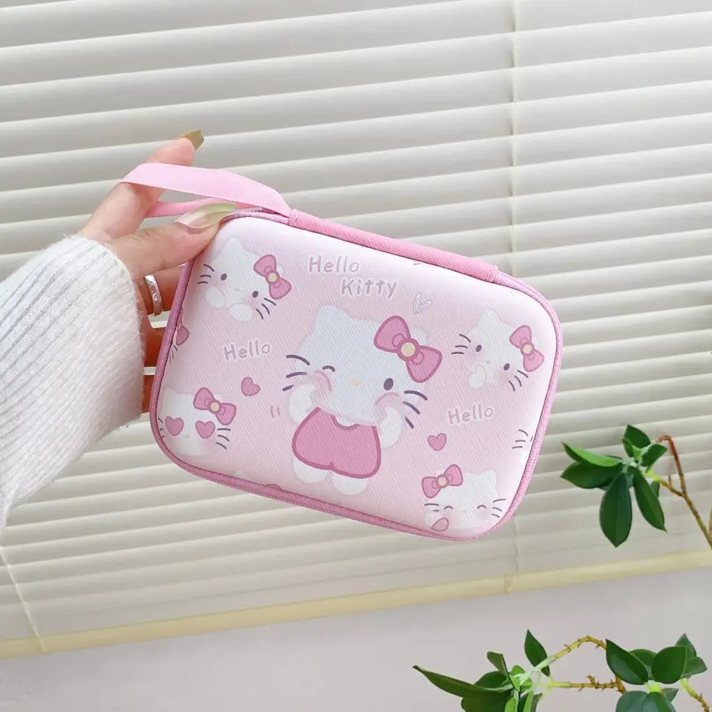 9.5cm*13.3cm Earphone Box EVA Portable Zipper Storage Bag Pouch For Headphone USB Data Cable Organizer Accessories