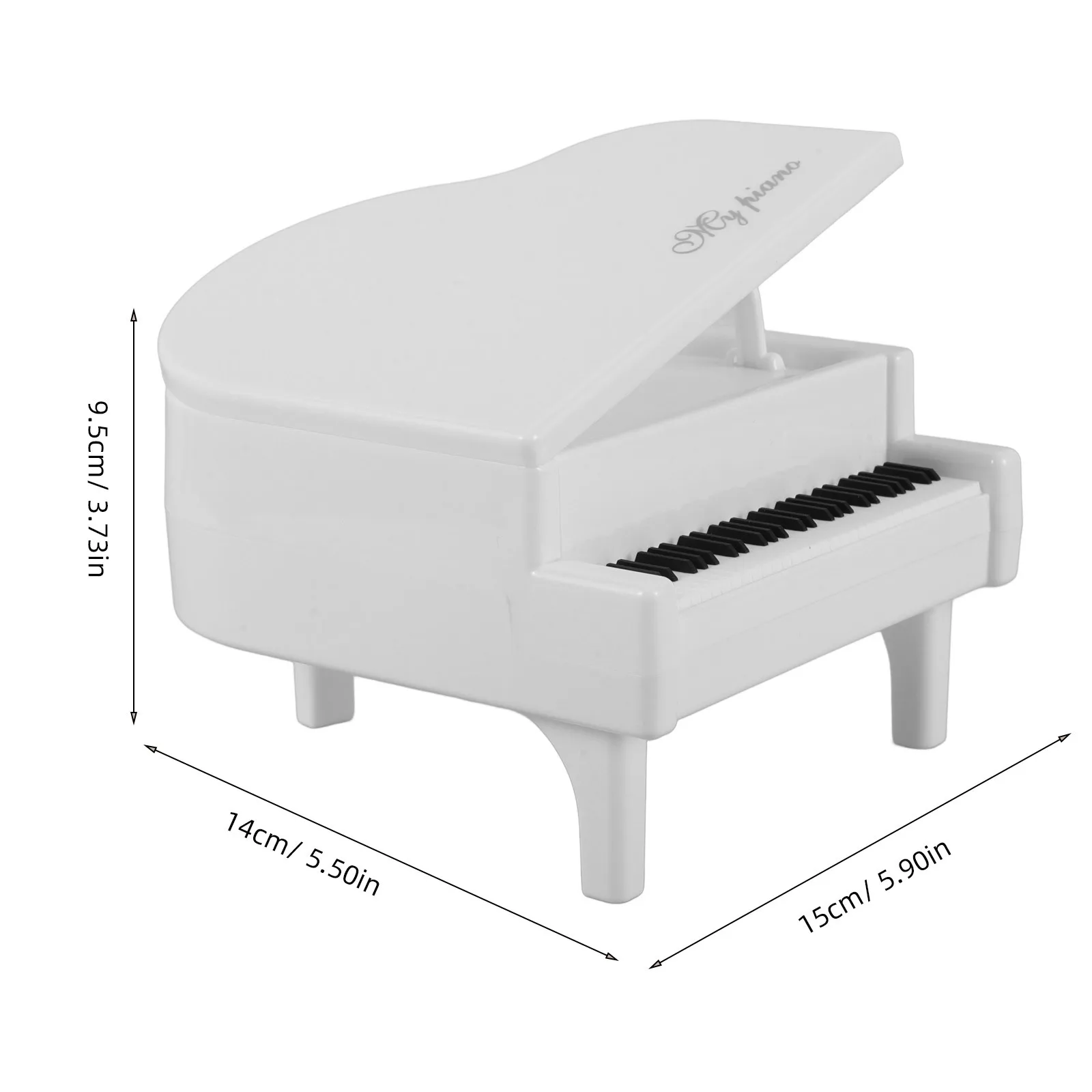 愛らしい漫画のピアノ貯金箱 子供用 広々とした貯金箱 子供部屋の装飾 楽しい貯金ツール 誕生日 ホリデープレゼントのアイデア
