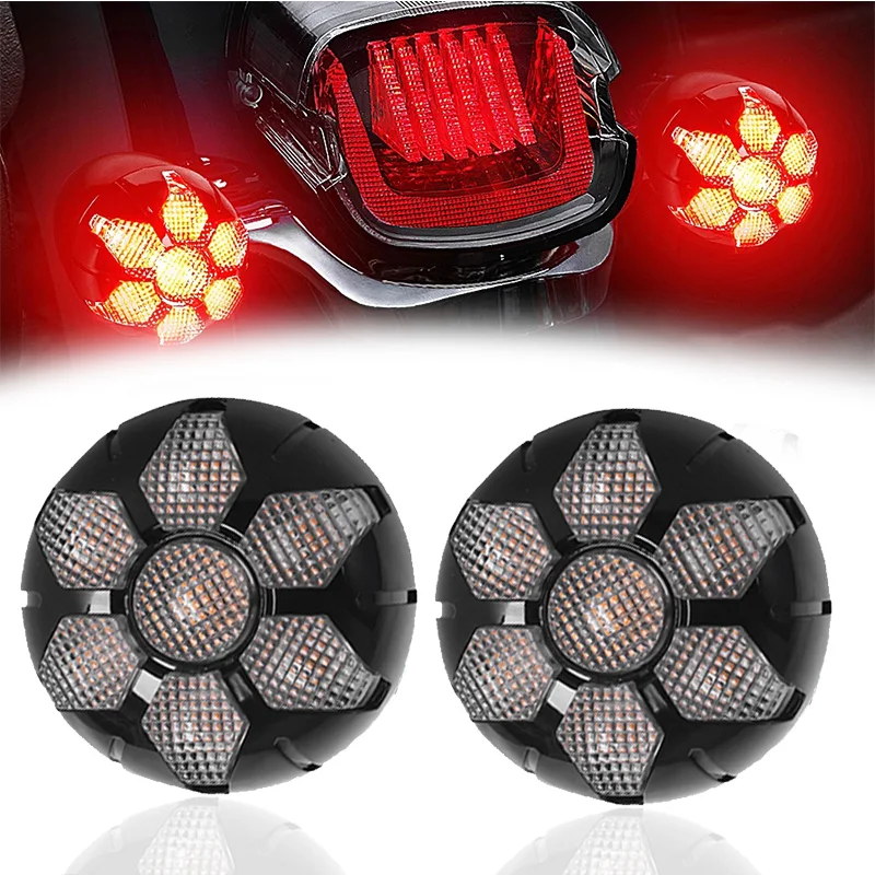 1156 1157 LED Rear Turn Signal Blinker Lights For Harley Fatty 883 1200 Gliding Sportster XL 883 1200 Braking Running Lights