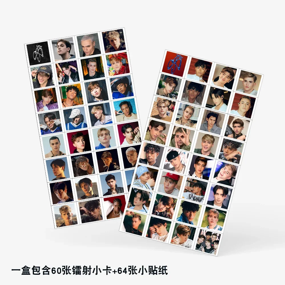 124Pcs/Set Idol SANTOS BRAVOS High-Definition Printing Lomo Cards And Sticker Postcard Drew Kaue Alejandro Gabi Kenneth Fan Gift