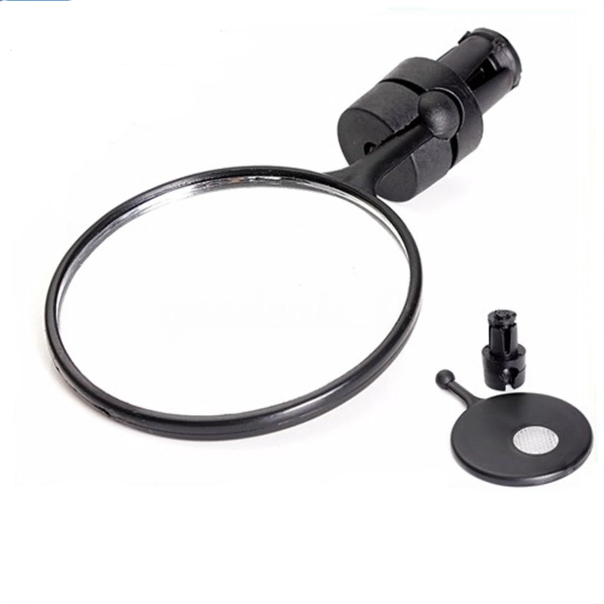 360 Degree Bike Handlebar Rearview Mirror Universal Road Folding Bicycle Easy Install Flat Clear Reflective Lightweight