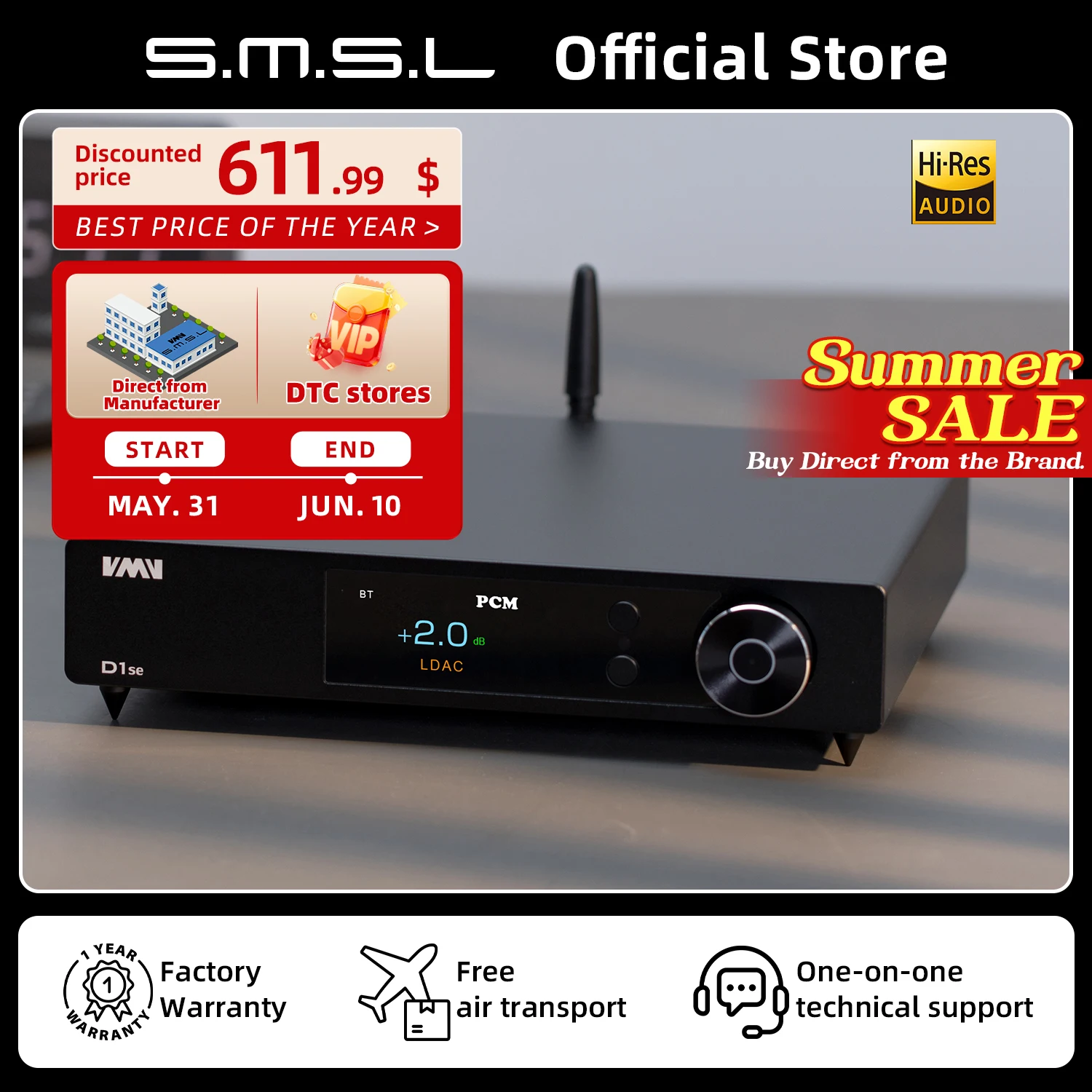 Smsl Audio Dac Vmv …