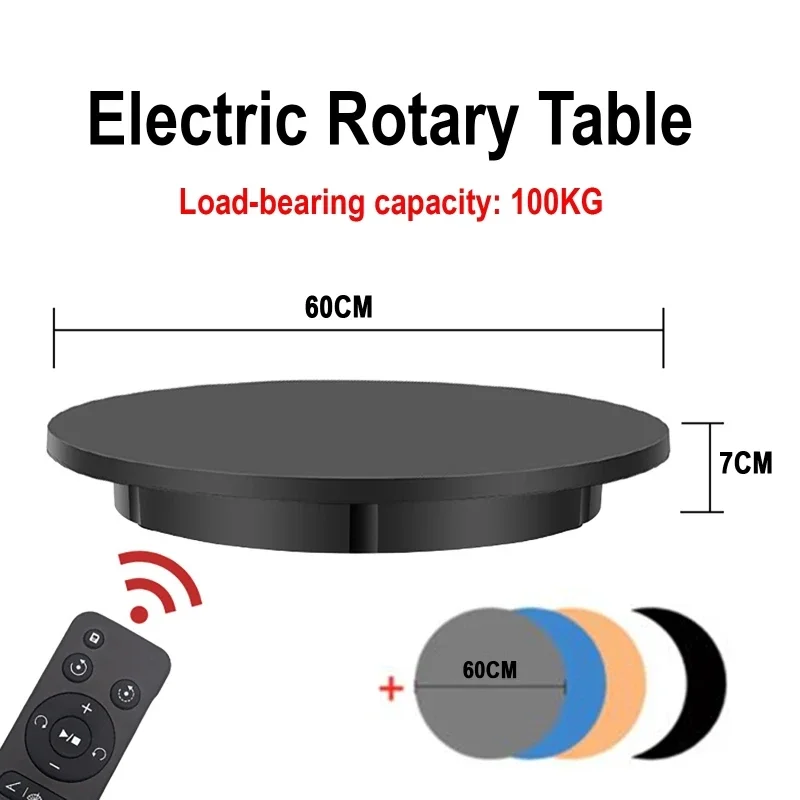 Large Load Electric Rotary Table 360° Panoramic Photography Video Shooting Display Platform Exhibition Rotation Display Stand