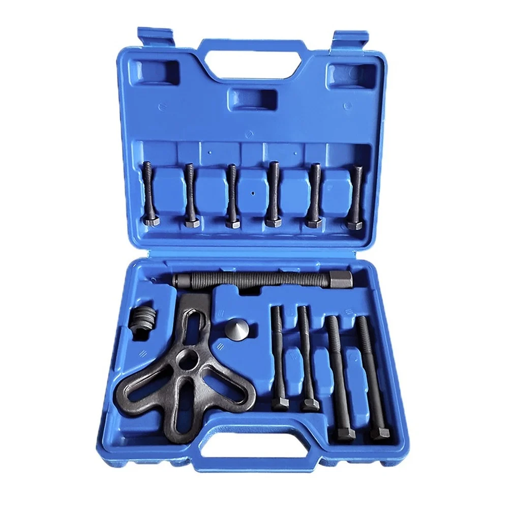 Chrome Vanadium Steel Steering Wheel Puller Kit 13 Piece Set for Efficient Removal of Steering Wheels on Various Vehicles