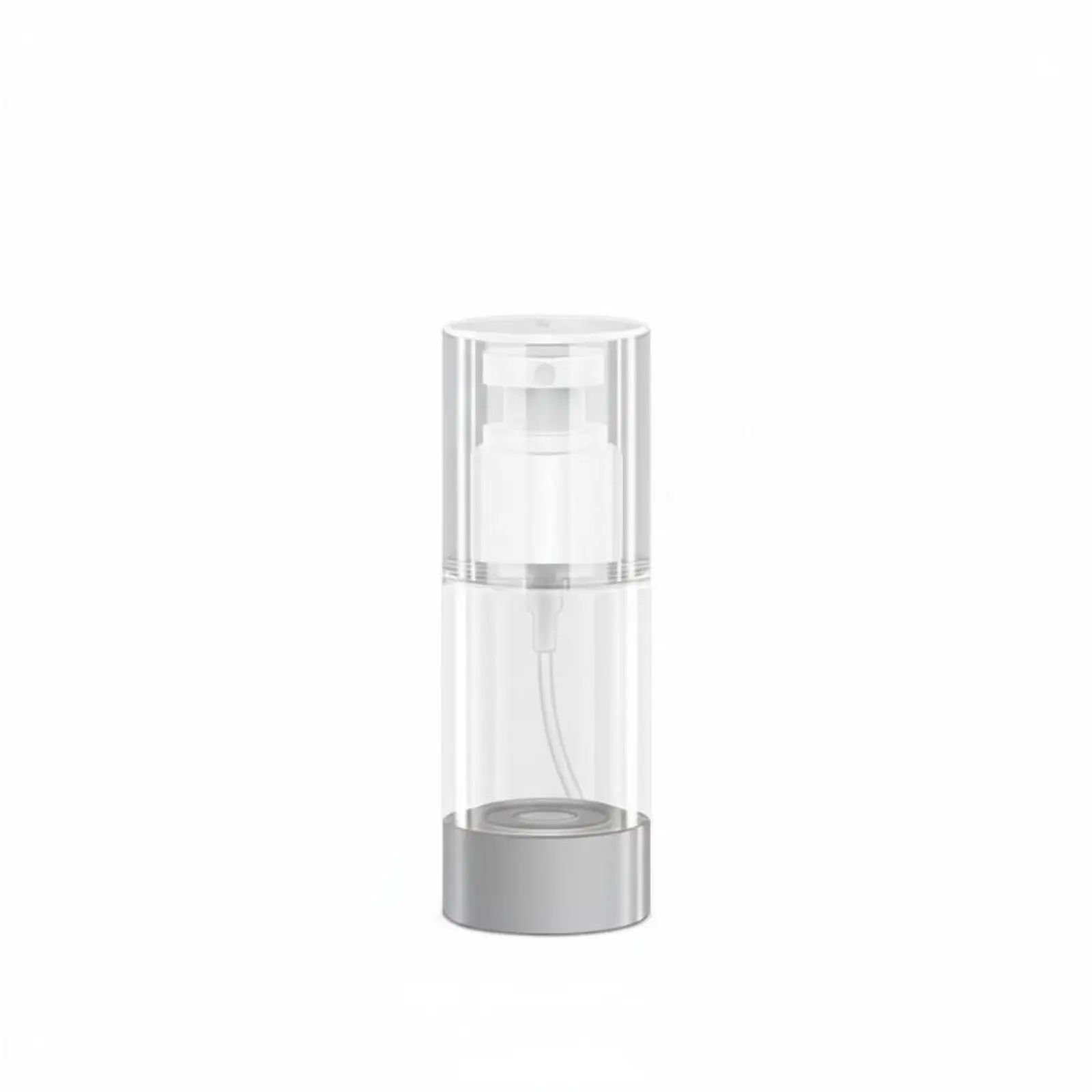 Travel Airless Lotion Dispenser Leakproof Pump Refillable Cosmetic Bottle for on the Go Use