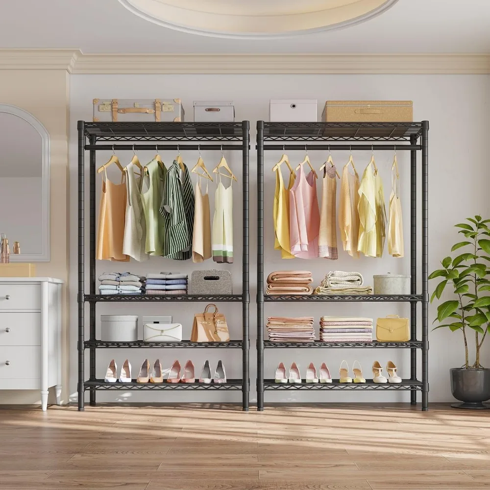 VIPEK V1 Wire Garment Rack 4 Tiers Heavy Duty Clothes Racks for Hanging Clothes Large Clothing Rack Freestanding Closet with Han