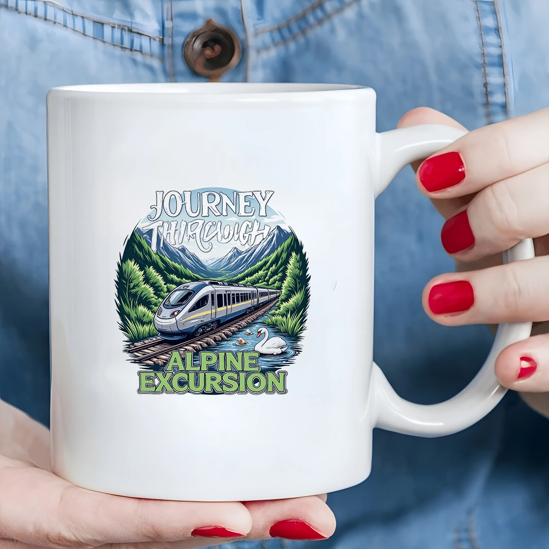 

11oz Alpine Travel Theme Cup for Kids Perfect Christmas Gift for Office Use