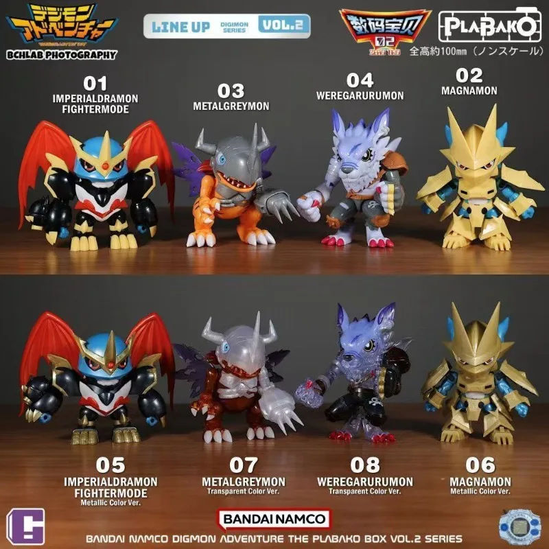 

Bandai Plabako Assembled Digimon Adventure 02 Vol.2 Blind Box WarGreymon Car Decoration Model Action Figure Collection Toy Gifts