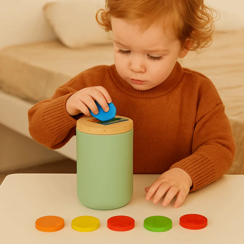 Silicone Shape and Color Sorting Montessori Classification Cups Finger Fine Movements Early Educational Counting