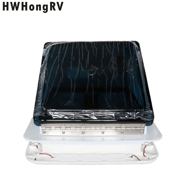 HWHongRV Rv سقف تنفيس مروحة مقطورة شاحنة التخييم البضائع تنفيس الهواء 12 فولت فولت 11 بوصة افتتاح تدفق الهواء مركبة ترفيهية