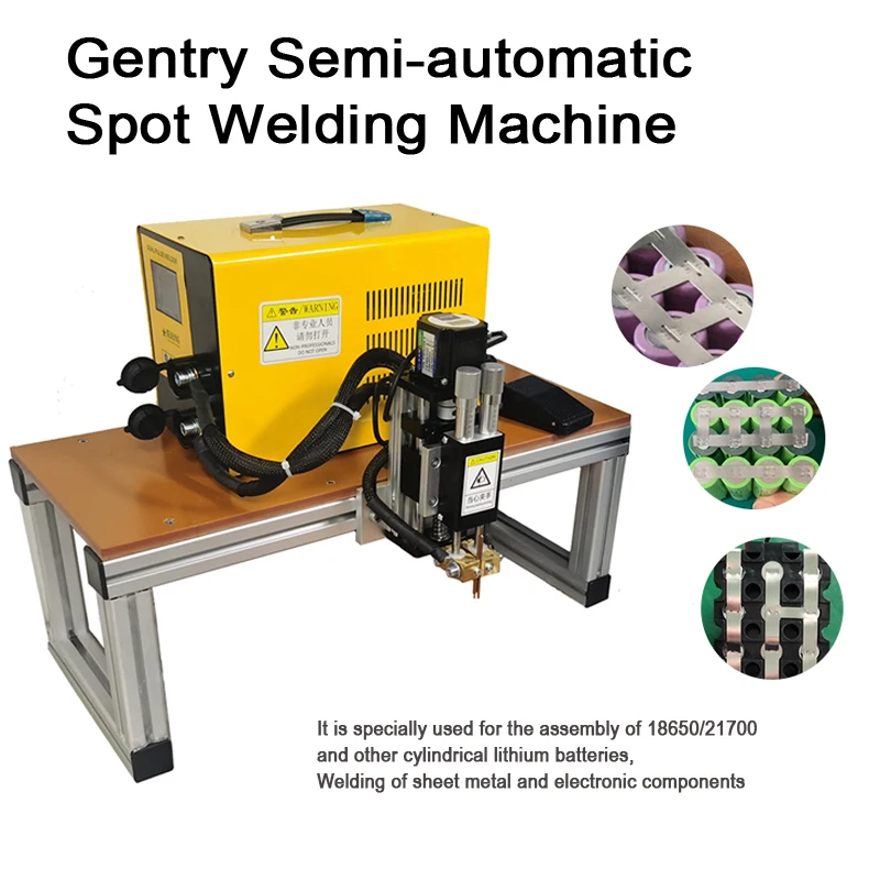 Gantry Semi-automatic Spot Welding Machine Electric/Pneumatic BWS-540/550-H-G for 0.35MM Steel 0.30MM Pure Nickel Slotted Welder