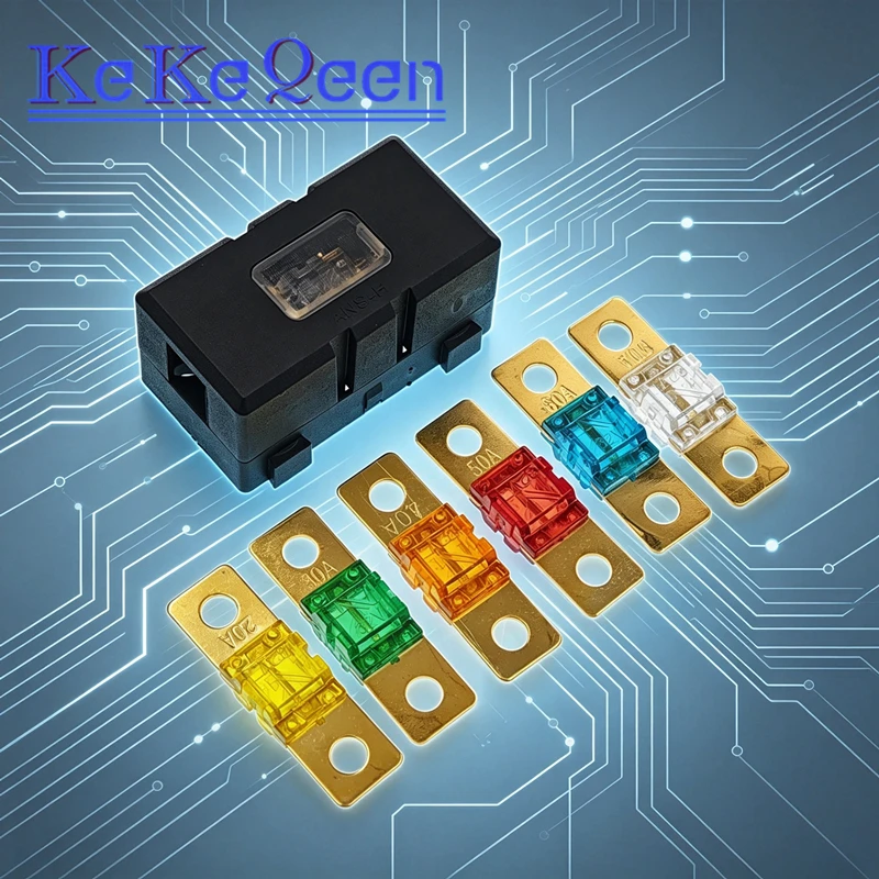 ANS Fuse 20A 30A 40A 50A 60A 70A 80A 100A 120A 125A 150A 175A 200A Fixed Bolt Fuse Fork Bolt Fuse ANS-8 Safety Plate Holder