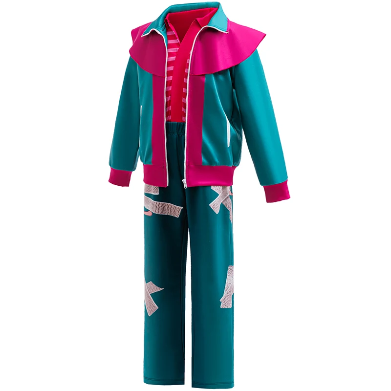 Neues Cosplay-Set „Forgotten Island“ in Kontrastfarben, Sportjacke, lässiges zweiteiliges Set für Kinder, für 3-10-jährige Kinder. – Detail 4