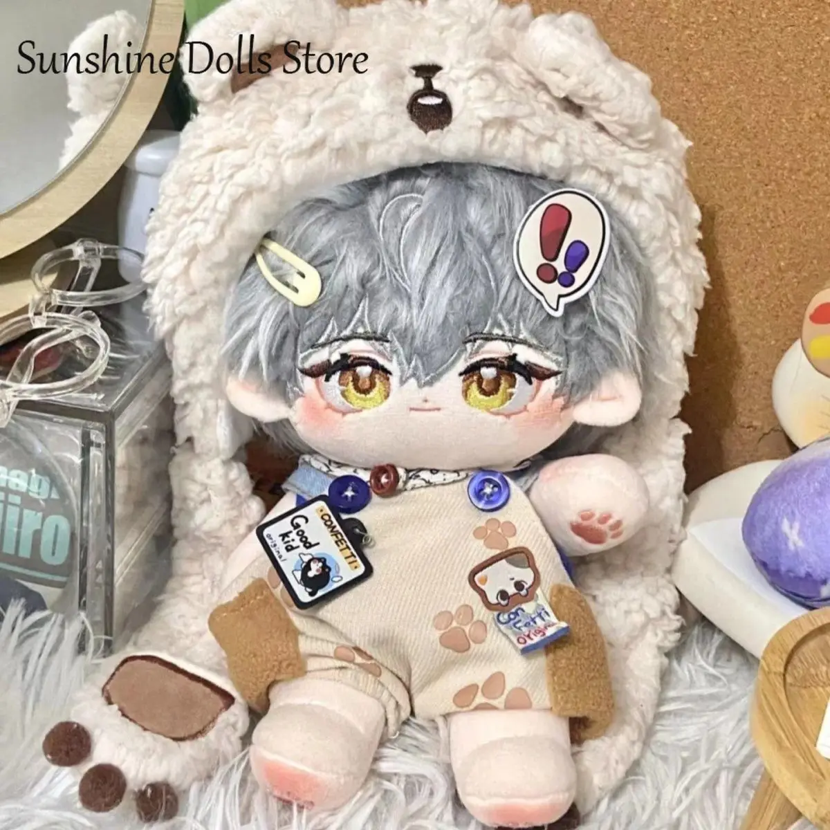 

20CM Cute Honkai: Star Rail Trailblazer Caelus Plush Doll Cotton Body Figures Anime Dress Up Plushie Toys Pillow Xmas Gift