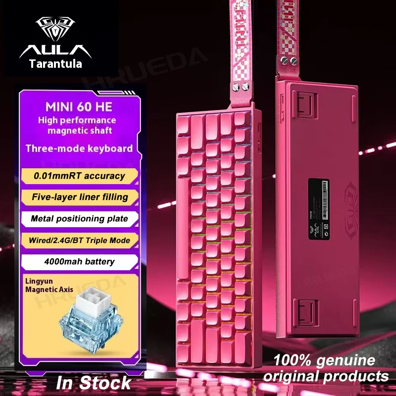 

AULA MINI60 HE Магнитная клавиатура Беспроводная трехрежимная FPS игровая клавиатура с триггером с низкой задержкой