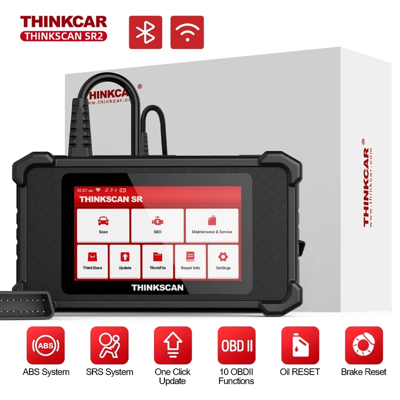 THINKCAR Thinkscan SR2 OBD2 Сканер, инструмент для диагностики ABS/SRS/двигателя/трансмиссии